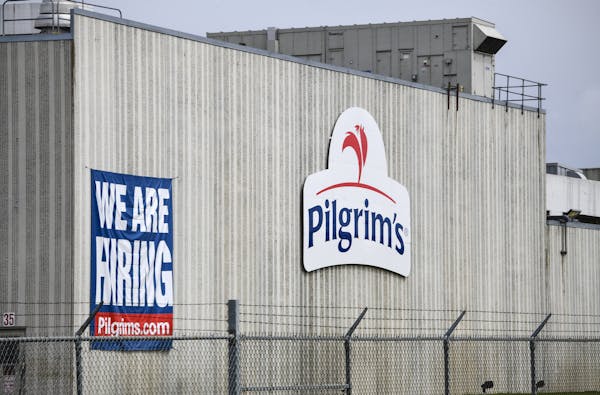 Pilgrim&#39;s Pride plant in Cold Spring. Minn. (Dave Schwarz/St. Cloud Times via AP)