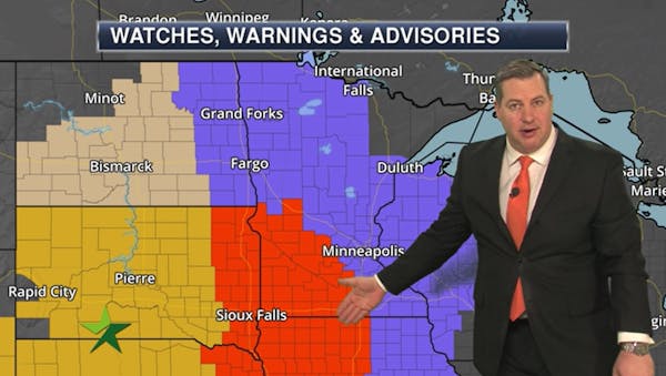 Morning forecast: 1-3” more of snow for the Twin Cities