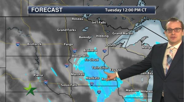 Morning forecast: Quick coating of snow, high 19