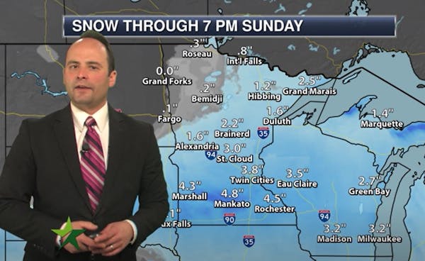 Forecast: 3-6” of snow to start this afternoon