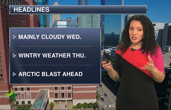 Evening forecast: Low of 19; clouds to stay heavy