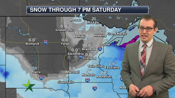 Morning forecast: Snow, then cold moves in; high 27