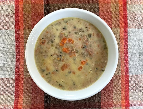 Wild rice soup from the Kenwood Restaurant