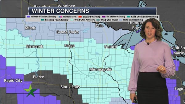 Afternoon forecast: -1, sunny, dangerous wind chills