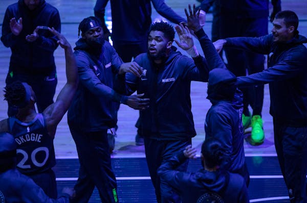 Karl-Anthony Towns returned to the court Wednesday after nearly a month away dealing with COVID-19.