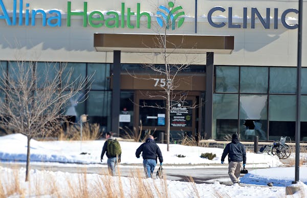 The Allina Health clinic in Buffalo, Minn., where a gunman shot five people, killing one. 