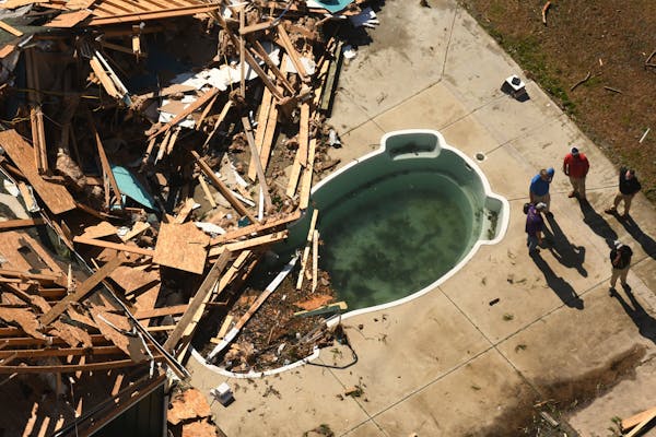 Aerial video shows tornado damage in North  Carolina
