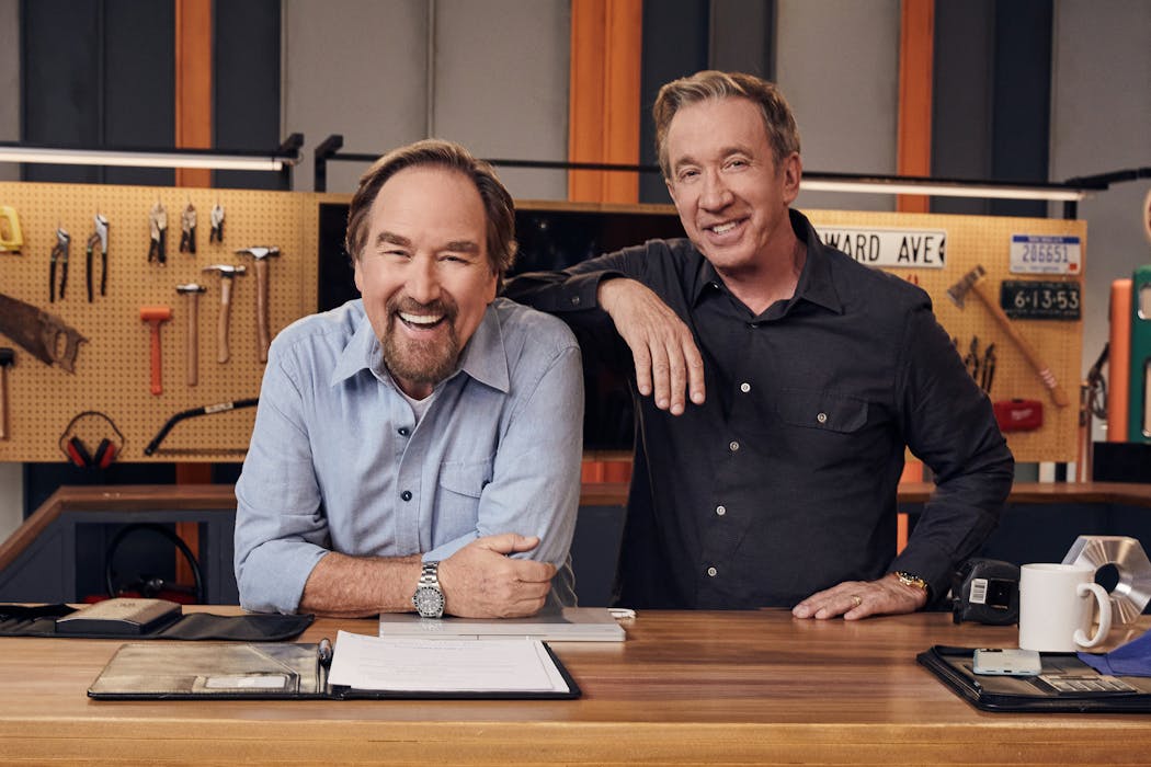 Richard Karn and Tim Allen on 'Assembly Required.'
