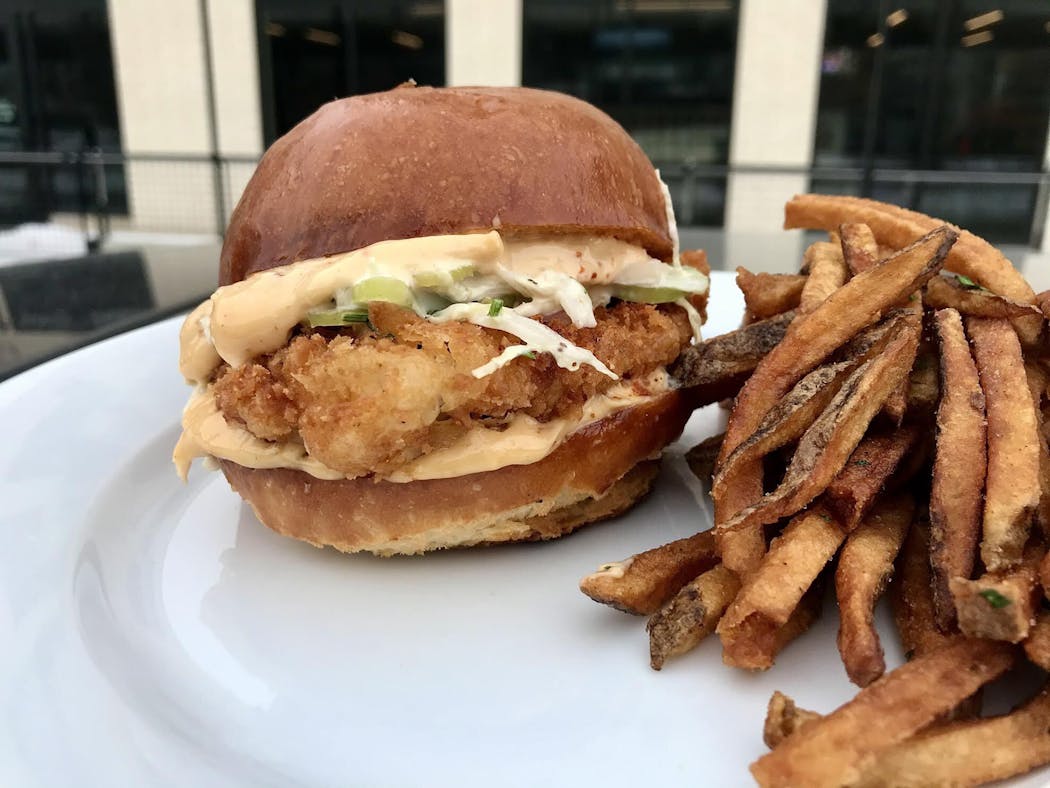 The fish sandwich from Nolo’s Kitchen and Bar in Minneapolis is a keeper.