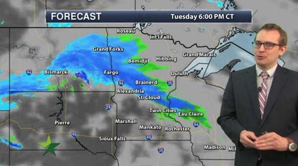 Afternoon forecast: High 39; snow/mix mostly north tonight