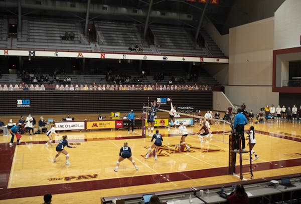 The Gophers were scheduled to play host to Michigan on Friday and Saturday at Maturi Pavilion.