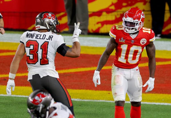 Antoine Winfield Jr. was fined for his peace sign gesture towards Tyreek Hill towards the end of Super Bowl LV earlier this month. Winfield Jr. decide