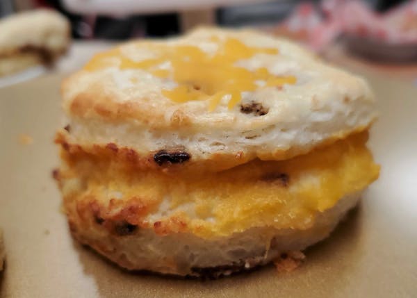 Bacon and cheddar biscuit from Betty & Earl&#39;s Biscuit Kitchen, which can now be ordered nationwide.