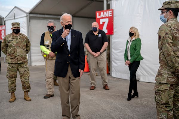 Biden in Texas: 'Nothing partisan' about virus, storm