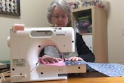 Denise Smalley of Chatfield sewed a dress for an Iowa-based nonprofit, Dress a Girl Around the World. Smalley and a group of women at her church have 