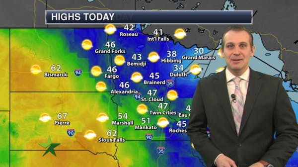Afternoon forecast: More melting; high 47