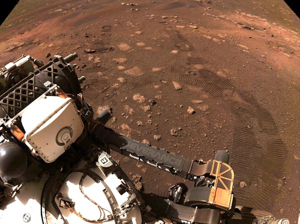 NASA shows Perseverance’s first drive on Mars