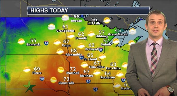 Afternoon forecast: Sunny, high in 60s