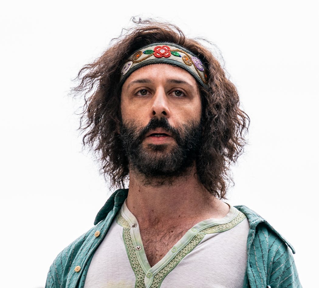  Jeremy Strong as Jerry Rubin in 'The Trial of the Chicago 7.'