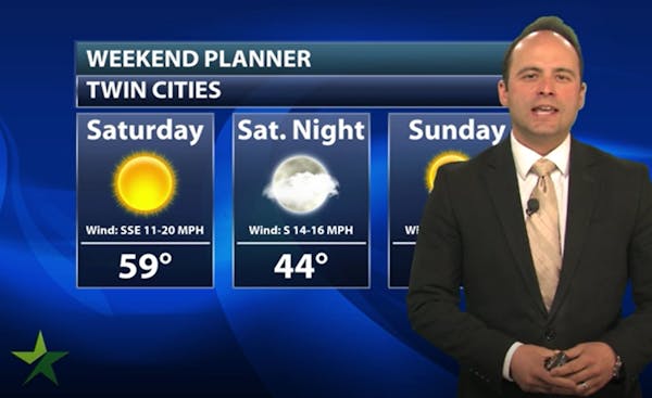 Evening forecast: Low of 34 and clear, setting up an above-average weekend