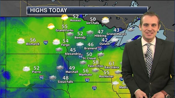 Afternoon forecast: 58, cloudy, drizzly; more rain on the way
