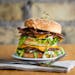The Dirty Secret, complete with vegan bacon, is J. Selby’s take on the Big Mac.