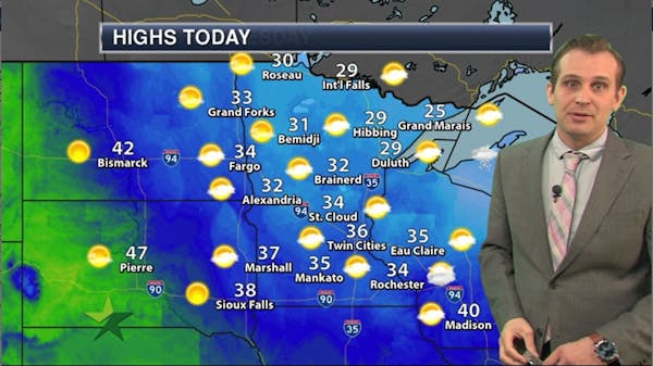 Afternoon forecast: 36, increasing clouds, breezy and dry
