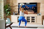 Live-streaming group fitness classes are available at a wide range of times.