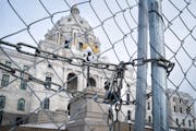 Due to COVID restrictions, the Minnesota State Capitol remained fenced off to the public Jan. 4, the day before the start of the 2021 regular session 