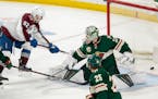The Wild surrendered four goals to the Avalanche in the second period on Monday night at Xcel Energy Center.