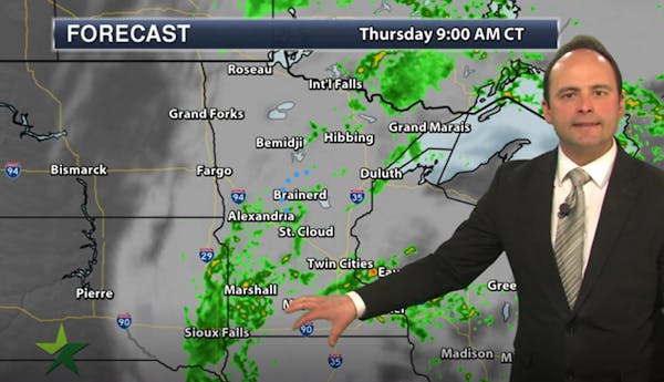 Evening forecast: Low of 53, with more rain and clouds ahead