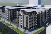 The proposed Lexington Station apartments in St. Paul
