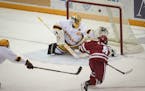 Wisconsin forward Cole Caufield scored the game winner against the Gophers on Feb. 5.