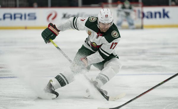 Wild forward Marcus Foligno could return as soon as Monday night after missing 15 games because of a lower-body injury. Nick Bjugstad and Kevin Fiala 