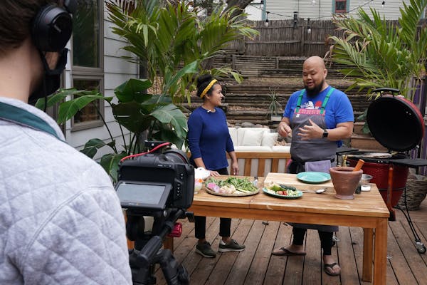 Chefs Christina Nguyen and Yia Vang recently filmed a segment for Minnesota Rice.