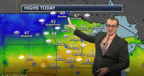Evening forecast: Showers, then mostly cloudy