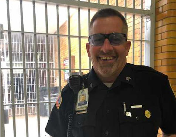 Sgt. Paul Gorder, seen inside Stillwater prison in May 2019, has been placed on investigatory leave after he was caught on camera confronting a group 