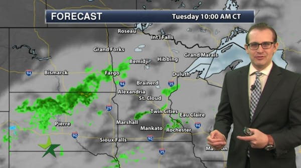 Morning forecast: Chance of showers, high 61; PM rain likely
