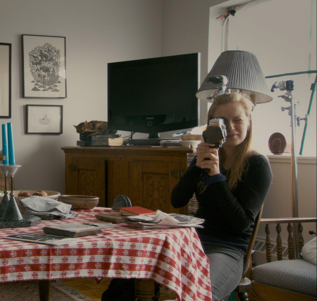Director Sarah Polley in scene from 'Stories We Tell.'