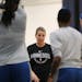 Lynx coach Cheryl Reeve talked to her players at a 2018 practice. Reeve prefers having women rather than men to practice against, as they will this ye