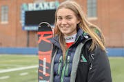 Ava Pihlstrom, Blake girls’ Alpine skiing, 2021 Star Tribune Girls’ Alpine Skier of the Year. Photo taken April 26, 2021. Photo: Jeff Lawler, Spor