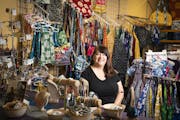 Kristin Doherty sat among textiles, clothing, jewelry and more made by women in Ghana through her nonprofit Global Mamas in Minneapolis.