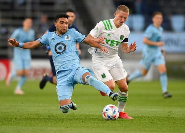 Minnesota United midfielder Emanuel Reynoso had a part in all eight goals the Loons scored in the playoffs last season with one goal and seven assists