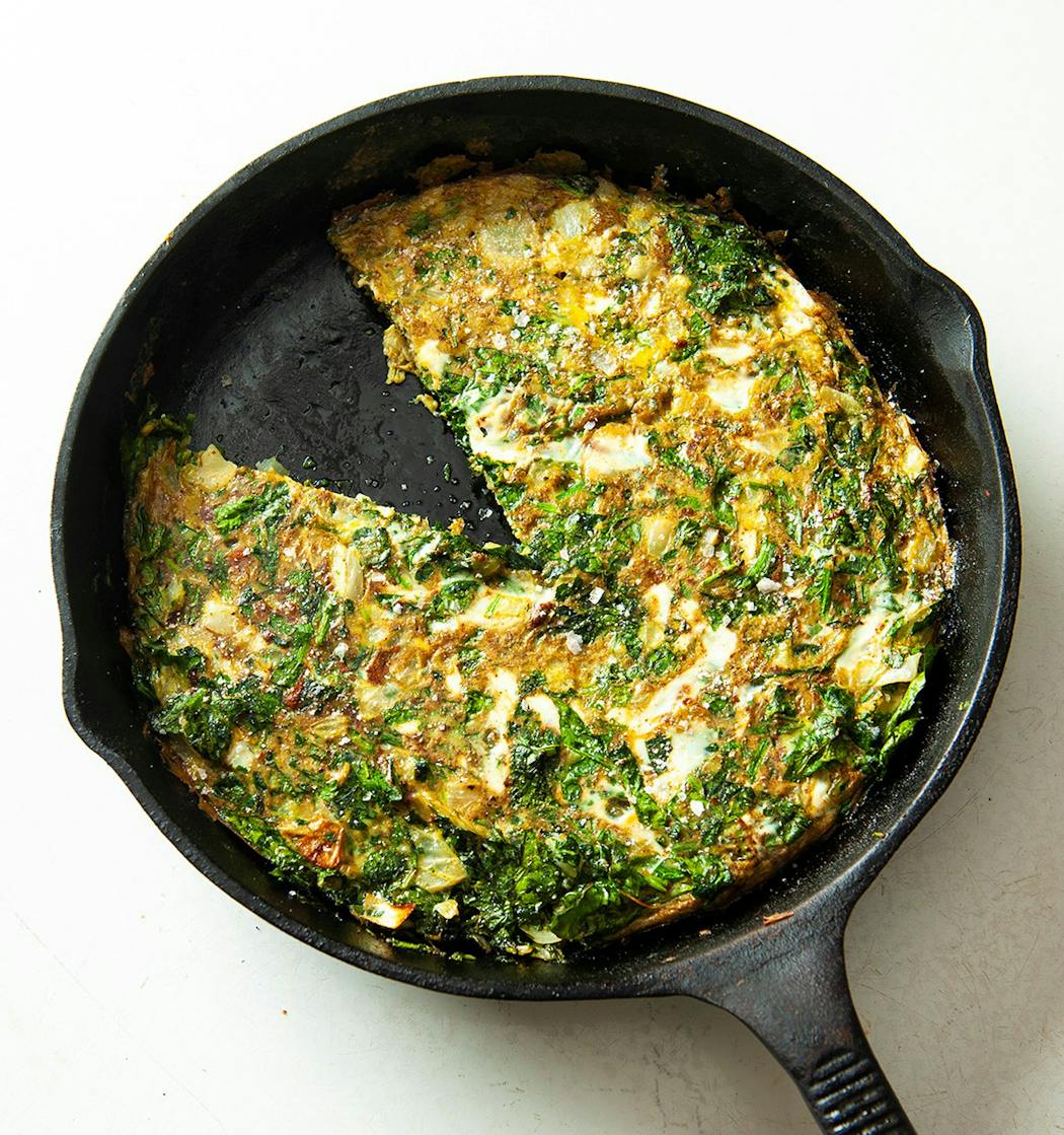 Frittata With Greens and Persian Spices