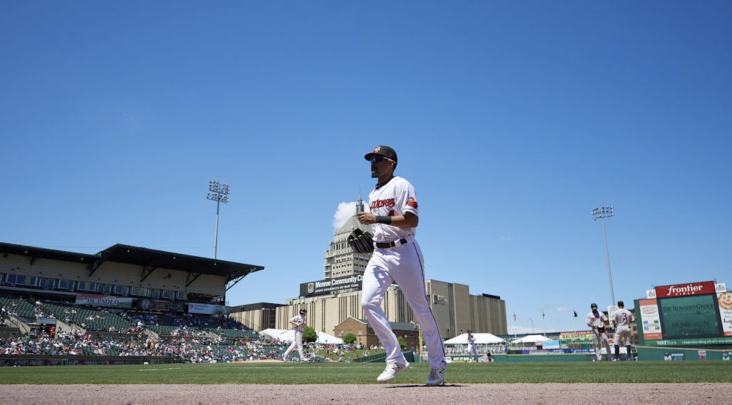 Home away from home: From 2003 to 2019, the Twins’ Class AAA affiliate called Frontier Field in Rochester, N.Y., home, more than 1,000 miles from Minneapolis’ Target Field. The Twins’ Class AAA team now is 10 miles away in St. Paul.