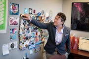 Buttons, stickers and copies of a few key legislative votes are tacked to the walls of Monica Meyer’s OutFront Minnesota office. The longtime execut