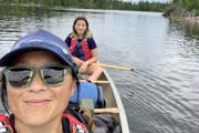 Mother and daughter duo Allison McVay-Steer and Amelie Steer made plans to visit the BWCA in all four seasons during the pandemic. The last in the ser