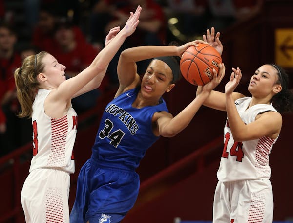 Maya Nnaji of Hopkins has made a verbal commitment to play college basketball for Arizona.
