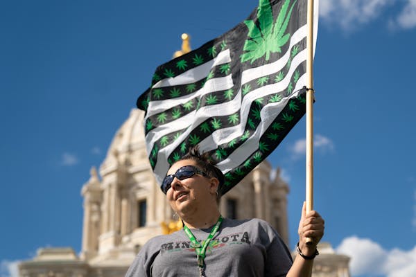 Jenny Eagan of MN NORML came out to the Minnesota State Capitol, along with around 40 other supporters of legalizing marijuana, ahead of the Minnesota