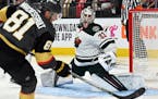Wild goalie Cam Talbot stonewalled Jonathan Marchessault and the rest of the Golden Knights in Game 1.